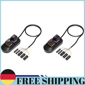 2M Desktop Computer Power Button External Restart Switch for PC Case(Sunburst) - Afbeelding 1 van 9