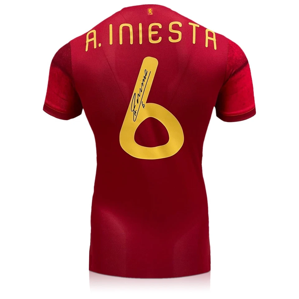 Von Andres Iniesta signiertes Spanien-Trikot - Bild 1 von 4
