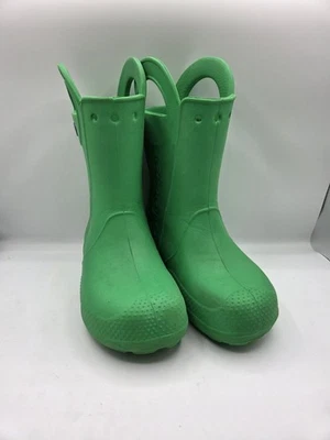 Bota de Lluvia CROCS Handle It Juvenil Junior J-1 Verde Ligera Impermeable 12803 Foto 1 de 4