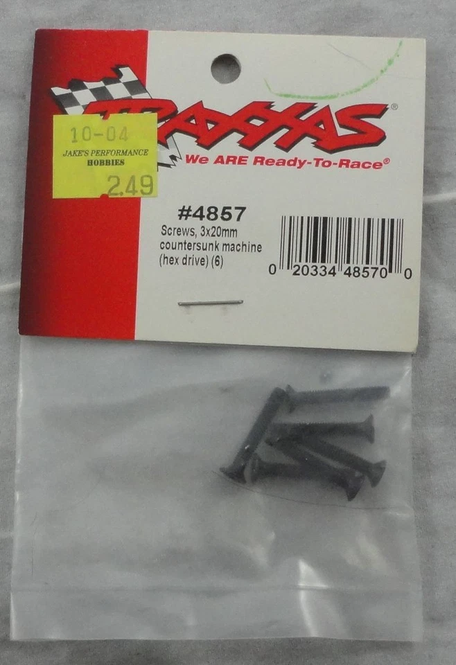 Traxxas 3x20mm Countersunk Hex Drive Screws (6pcs) TRA4857 - Image 1 of 1