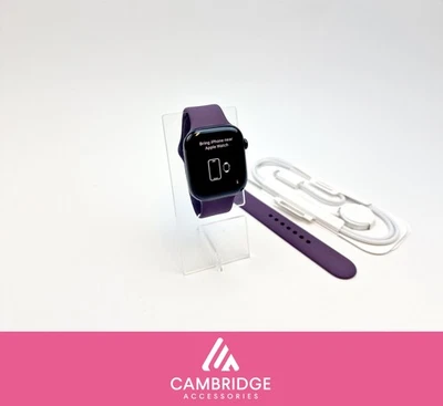 Apple Watch Series 10 A2999 GPS 46mm Jet Black S/M+M/L Cherry Sport Band Grade C - Image 1 of 4