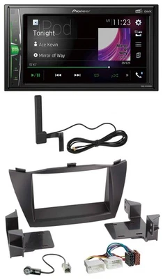Pioneer MP3 DAB AUX 2DIN Bluetooth Autoradio für Hyundai ix35 (2010-2013) - Bild 1 von 4