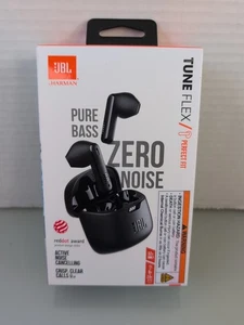 JBL Tune Flex True Wireless Bluetooth Noise Cancelling Earbuds - Black - Picture 1 of 8
