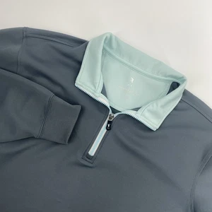 Pullover Fairway Greene FG Para Hombre Grande Gris 1/4 Cremallera Rendimiento Rattlesnake Ridge - Imagen 1 de 12