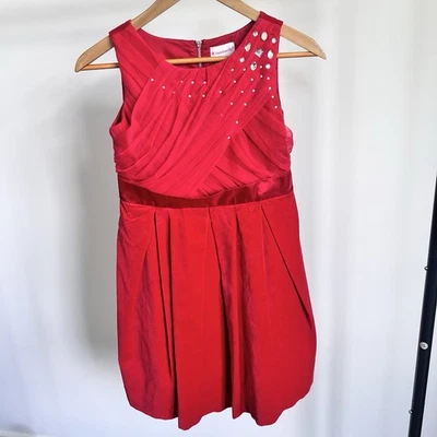 Vestido American Girl Tis The Season Vacaciones Terciopelo Rojo Niñas Talla 12 Retirado Foto 1 de 4