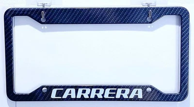 Carrera Metal Carbon Fiber Look License Plate Frame - Image 1 of 3