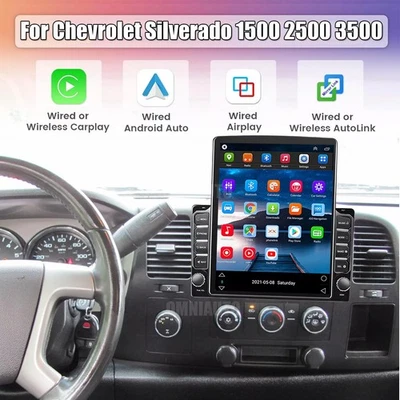 64G For Chevrolet Silverado 1500 2500 3500 GPS Navi Carplay Radio Player Stereo - Image 1 of 4