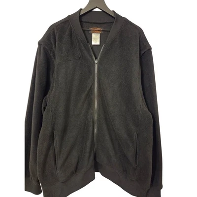 Chaqueta Yukon Para Hombres XL Negra Polar Cremallera Completa Calidad Ropa Exterior Foto 1 de 4
