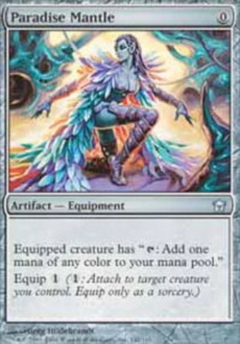 Moderate Play, English MTG Regular Paradise Mantle Fifth Dawn Magic the Gatherin - Image 1 of 1
