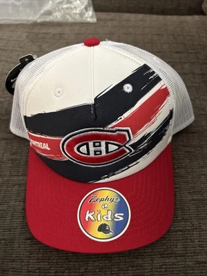 Montreal Canadiens NHL Marca Emblema Nuevo Niños Rojo Azul Céfiro Foto 1 de 4
