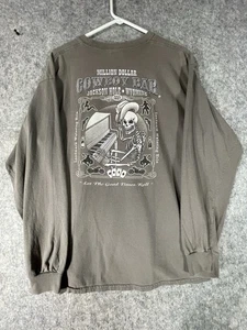 MILLION DOLLAR COWBOY BAR T-SHIRT JACKSON HOLE WYOMING GR. LARGE SKELETT KLAVIER - Bild 1 von 5