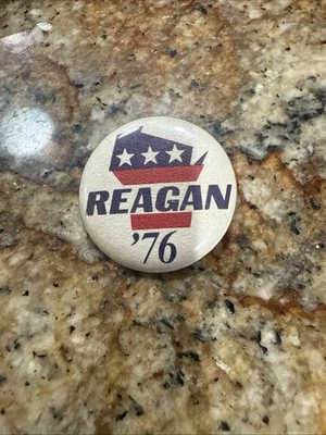 Prendedor insignia botón campaña presidencial de Wisconsin 1976 de colección Ronald Reagan '76 JK23 Foto 1 de 4