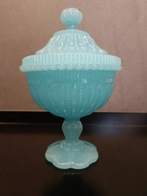 Bonbonnière En Opaline Blanche De Portieux - Photo 1/4