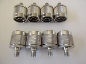 8 Pcs SMA Female to N Male RF Coaxial Antenna Adapter DLS-3446 NOS - Afbeelding 1 van 1