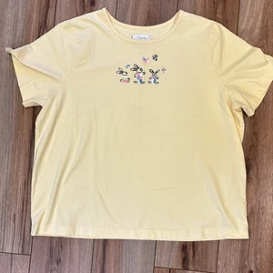 Camisa para mujer CJ Banks Top bordada flores conejito conejos pulóver talla 2X - Imagen 1 de 6