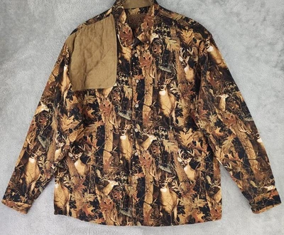 Camisa North River Para Hombres XLarge Camuflada Ciervos Caza Acolchada Codo Tiro Exterior Foto 1 de 4