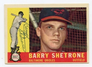 Barry Shetrone signiert 1960 Topps RC #348 Orioles garantiert authentisch KOA - Bild 1 von 1
