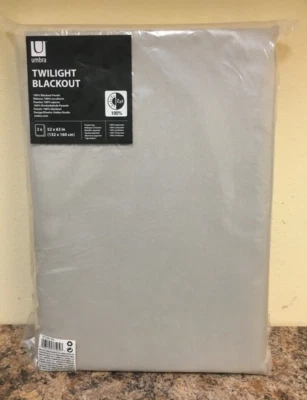 Umbra 1017283-354 Twilight Lino Blackout Cortinas 52 pulgadas W X 63 pulgadas. L Foto 1 de 2