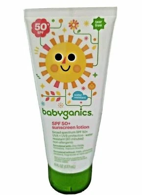 1 BABYGANICS SPF 50 NIÑOS NIÑOS PROTECCIÓN SOLAR LOCIÓN LIBRE DE LÁGRIMAS TUBO DE 6 OZ Foto 1 de 2