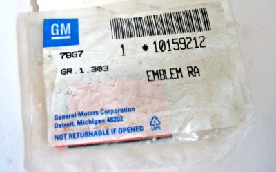 Nuevo emblema de parrilla delantera Oldsmobile Silhouette 1990-92 nuevo de lote 10159212 Foto 1 de 4