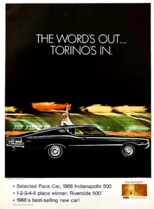 1968 FORD TORINO GT FASTBACK—ORIGINAL MAGAZINE ADVERTISEMENT—VINTAGE PRINT AD - Picture 1 of 1