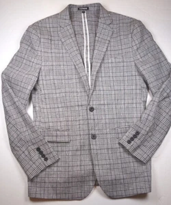 EXPRESS Men's Gray Check Plaid Extra Slim Fit Blazer Jacket NWOT Small 38R 38 - Picture 1 of 4