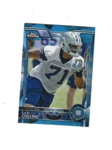 2015 Topps Chrome Blue Wave Refractors #135 La'el Collins RC DALLAS COWBOYS - Picture 1 of 1