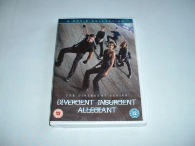 DIVERGENT INSURGENT ALLEGIANT TRILOGY *NEW & SEALED* UK DVD (FILM/MOVIE/SERIES) - Image 1 of 2