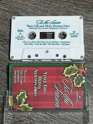 Vince Gill & Olivia Newton John Tis The Season Cassette Tape 2000 Hallmark Music - Image 1 of 4