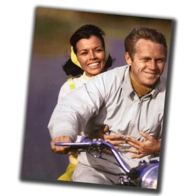 Foto de colección brillante de celebridades STEVE McQUEEN FINE ART tamaño grande 8X10 pulgadas C083 Foto 1 de 2