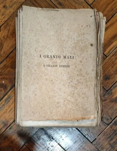 I GRANDI MALI I GRANDI RIMEDI TRATTATO COMPLETO DELLE MALATTIE 1882 RENDGADE - Foto 1 di 3