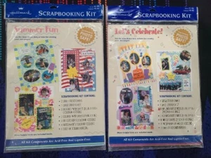 Vintage Hallmark "Summer Fun" & "Let's Celebrate" Scrapbooking Kit NIP 90s - Picture 1 of 2