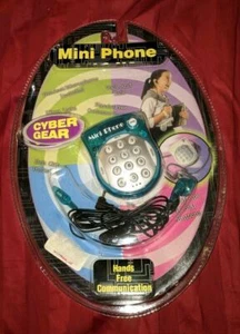 Mini Teléfono Cyber Gear Nuevo Comunicación Manos Libres Nuevo en Paquete De Colección RARO DIFÍCIL DE ENCONTRAR - Imagen 1 de 3