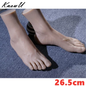 One Right Or Left Silicone Men Model Leg Lifelike Mannequin Feet Display 26.5cm - Bild 1 von 8