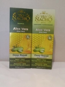 1 Set Tio Nacho Aloe Vera Deep Repair Shampoo & Conditioner, Repair + Shine - Picture 1 of 4