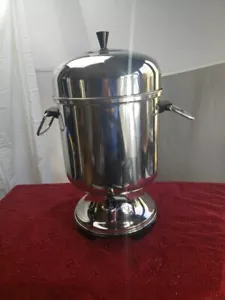 FARBERWARE 155A AUTOMATIC PERCOLATOR COFFEE 12-55 CUP BIG URN CHROME Made in USA - Picture 1 of 8