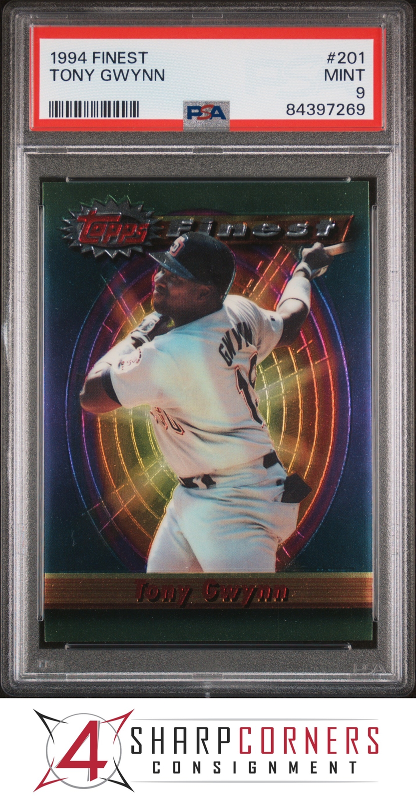 1994 FINEST #201 TONY GWYNN PADRES HOF PSA 9 B3847931-269