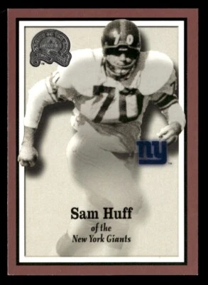 Sam Huff 2000 Fleer Greats of the Game Card #77 New York Giants - Image 1 of 2