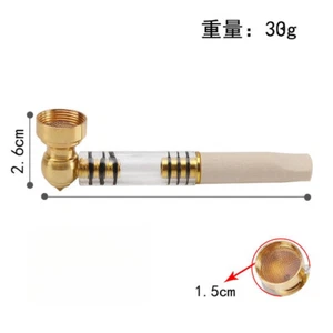 Pfeife abnehmbar waschbar personalisiert Holz Glaspfeife abnehmbar für Männer - Bild 1 von 3