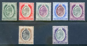 Malta 1903-4 Edward 7th wtaermark Crown CA set to 1sh mint l.h. (2024/07/10#04) - Picture 1 of 2