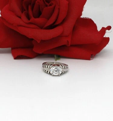 Anillo Kabana Plata de Ley Circonita Cúbica Talla 9 8.15g RESCATE GATO Foto 1 de 3