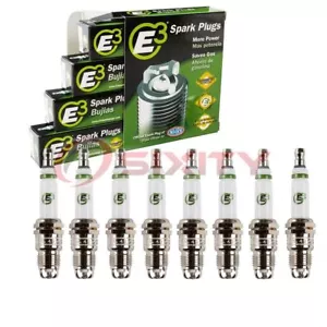 8 pc E3 Spark Plugs for 1970-1986 Chevrolet Corvette 5.7L 7.4L V8 Ignition qs - Picture 1 of 5