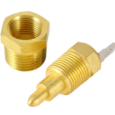 NPT 3/8in Thermostat Temperature Switch Brass For Car Engine Cooling Fan 1 Pcs - Image 1 of 4