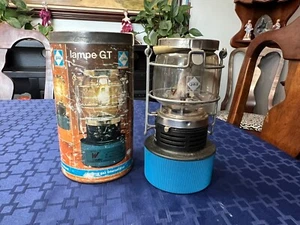 Camping GAZ Portable GAS Mantle Lantern Lampe GT Butane Lantern France w/ Can - Picture 1 of 4