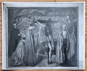 "La Hermandad de Cristo Crucificado" Ignacio Zuloaga Foto de Prensa Años 1930 - Imagen 1 de 1