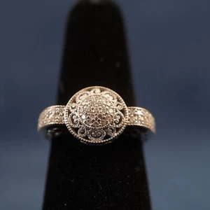 Charriol Diamond Ring in 18k White Gold, Sz 6.25, About 0.30ct - Free Ship USA - Picture 1 of 9