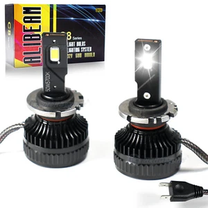 Pair D2S D2C D2R D2H LED Headlight Bulbs 6000K/set High low beam Super Bright - Picture 1 of 8