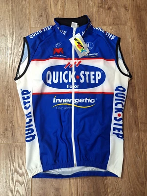 NEW with TAG! Vermac Quick Step Pro Cycling Team Wind Vest WINDTEX SIZE L - Image 1 of 4