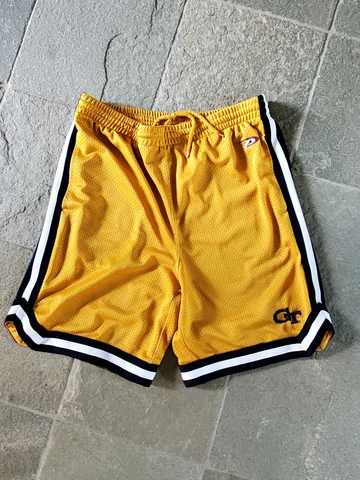 Vintage Rare Georgia Tech Yellow Jacket Team Basketball Shorts Fits A Large Cover