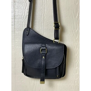 Crossbody Bag Women's Small Satchel Purse with Pockets Black Faux Leather - Picture 1 of 18